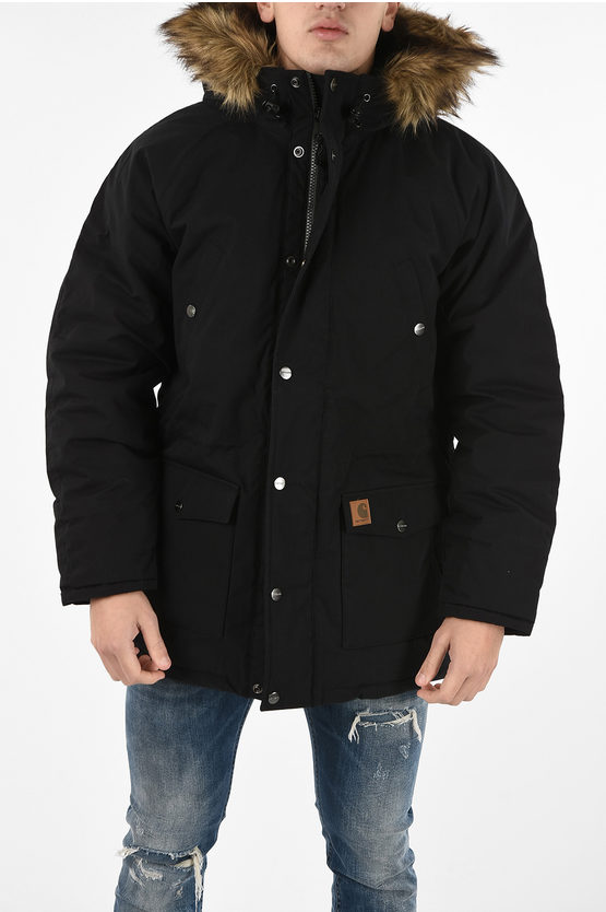 Carhartt with fur hood hotsell