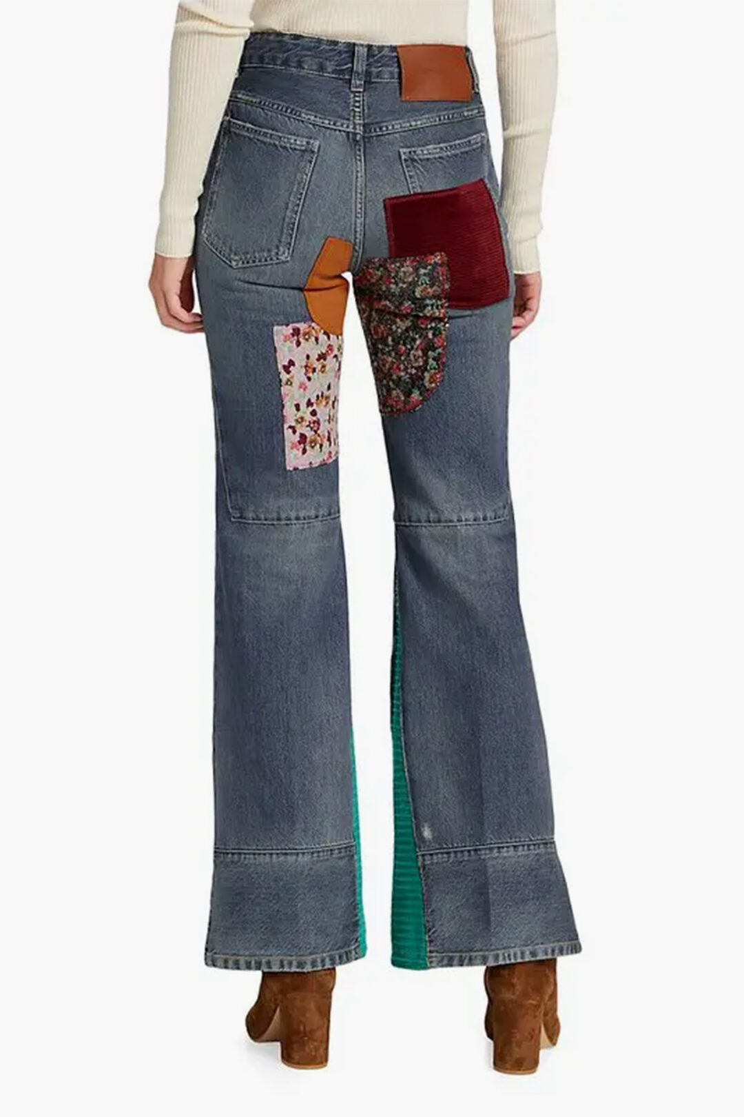 Free People Patchwork Womens newest Flare Jeans Size 31 *Read*