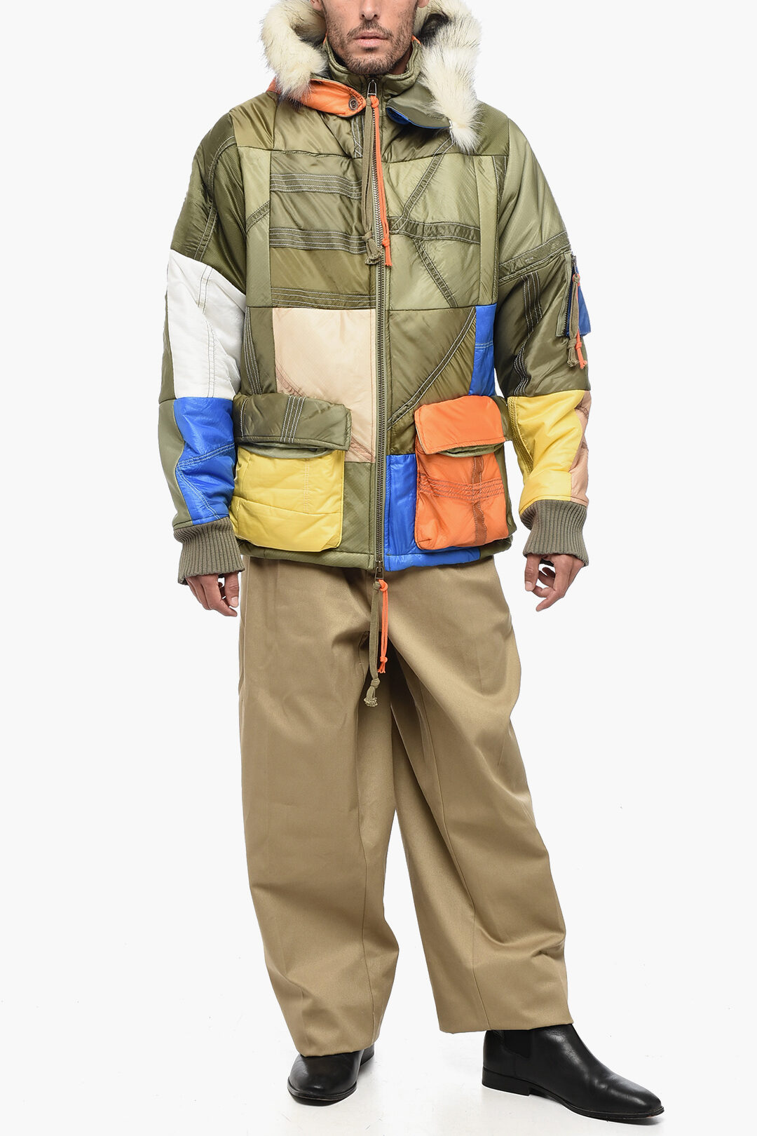 QUILTING LOGO HOODED PUFFER JACKET | XLARGE