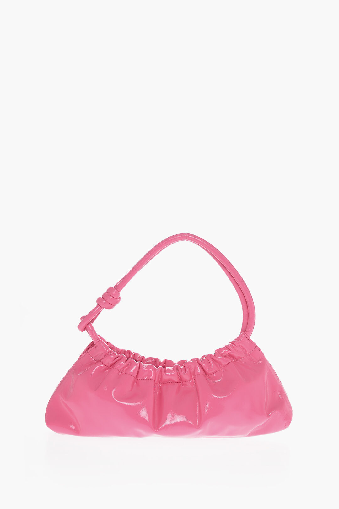 トートバッグ nanushka Valerie Bag in Cream Patent Vegan Leather Valerie Bag in Cream Patent Vegan Leather