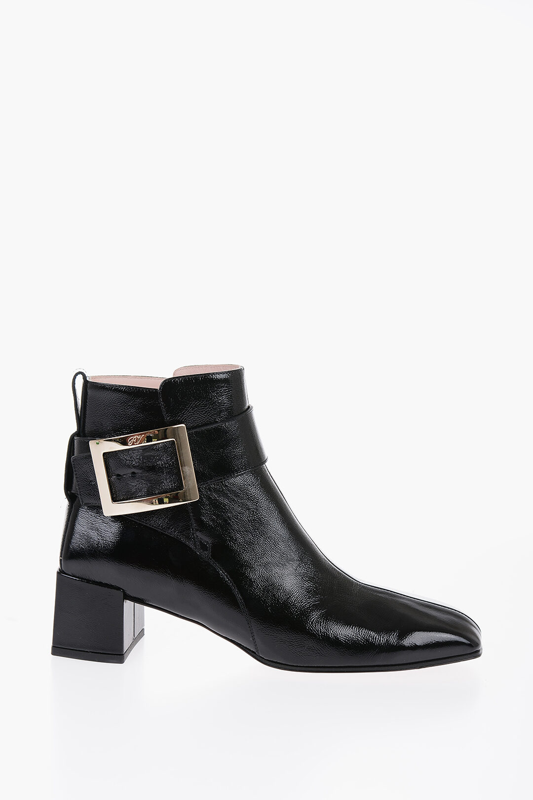 Roger Vivier Patent Leather Ankle Boots with Squared Toe women Glamood Outlet