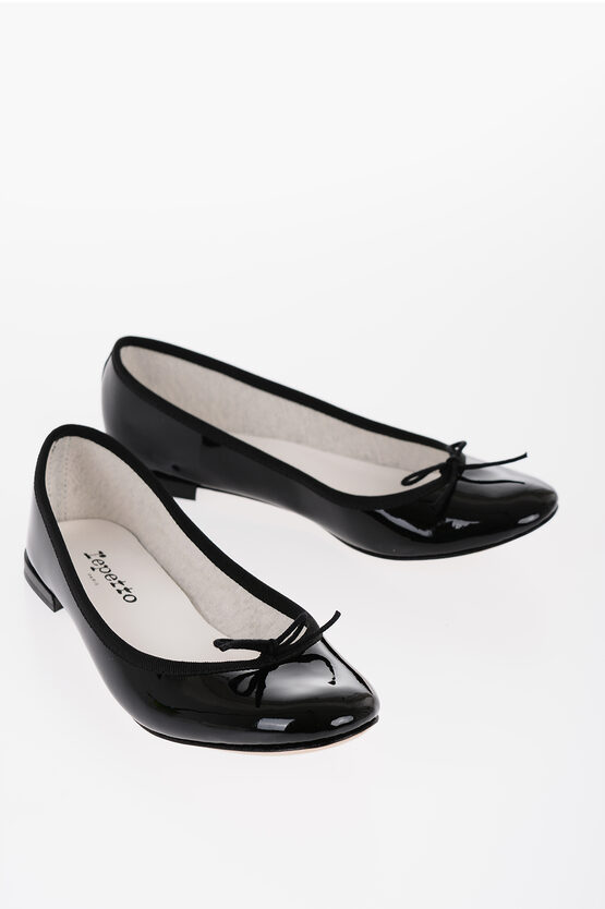 Repetto Patent Leather Cendrillon Ballet Flats In Black