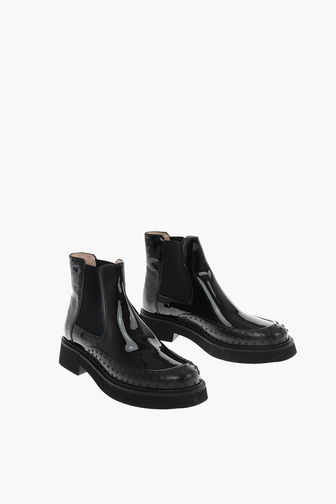 morfine Geld rubber telegram Tods Patent leather Chelsea boots women - Glamood Outlet