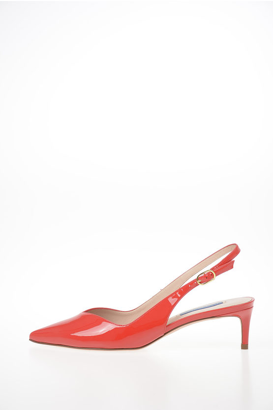 Stuart Weitzman Patent Leather EDITH Slingbacks 5cm women