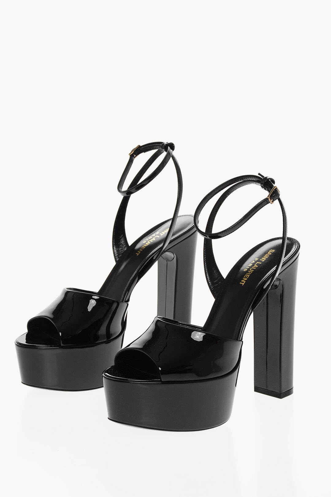 サンダル・ミュール Patent Leather Platform Sandal Shoes Prada - Plateau Patent Leather Platform Sandal, 65mm
