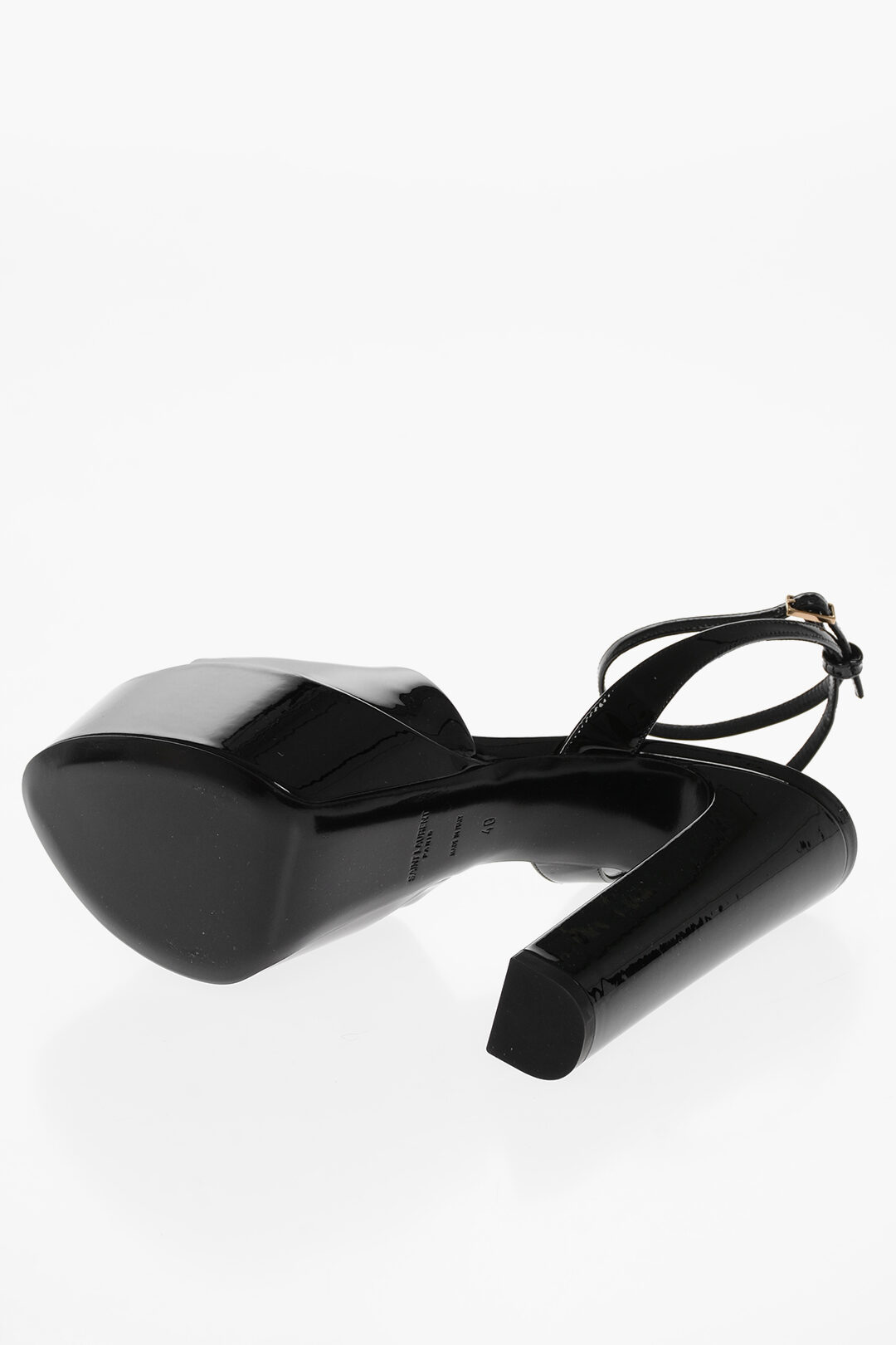 サンダル・ミュール Patent Leather Platform Sandal Shoes Christian Louboutin | Supramariza 130 black patent leather