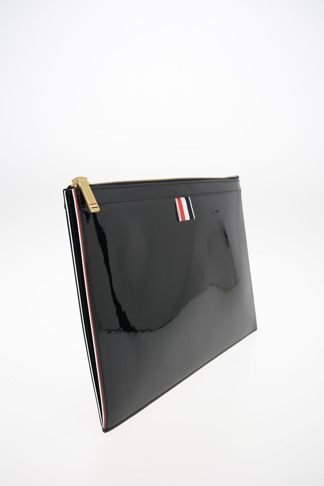 Patent Leather GUSSET Maxi Clutch