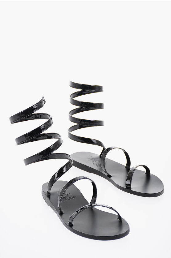 Ancient Greek Sandals Ofis Leather Sandals In Black