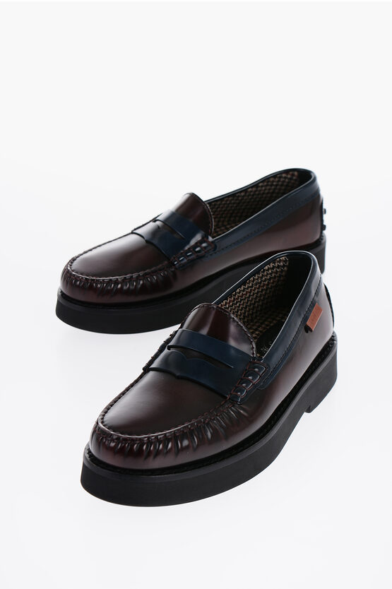 Shop Tod's Patent Leather Penny Loafers