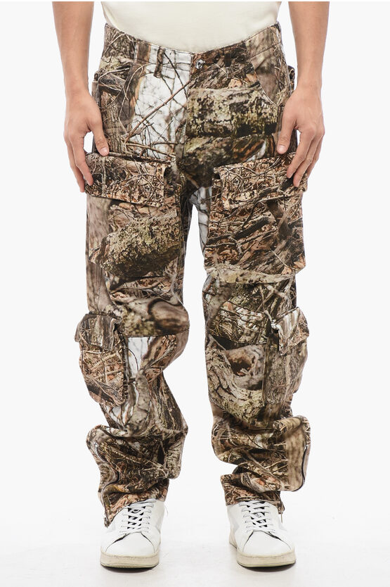 1989 Studio Beige Camouflage Cargo Trousers