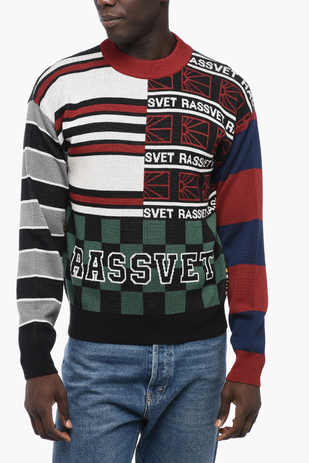 Rassvet Patterned Crew-neck Sweater men Glamood Outlet