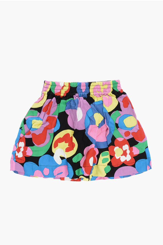 Stella Mccartney Patterned Flared Skirt With 2 Pockets In Multi