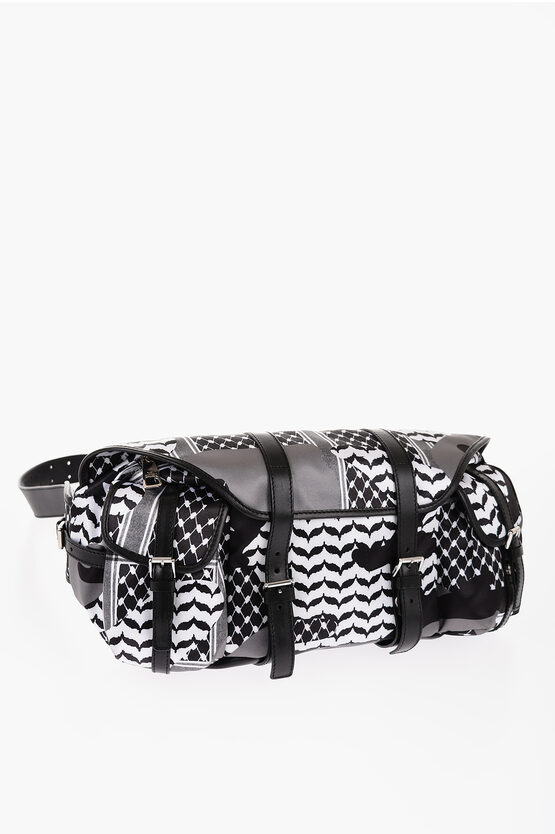 Neil Barrett Patterned Kefiah Maxi Bum Bag