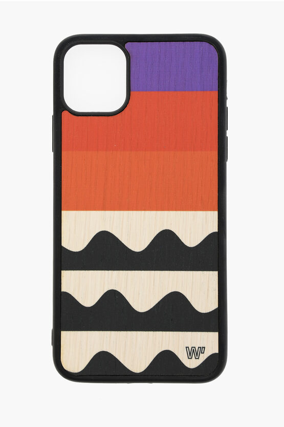 Wood'd Patterned Riga Rosa Iphone 11 Pro Max Hard Case In Multi