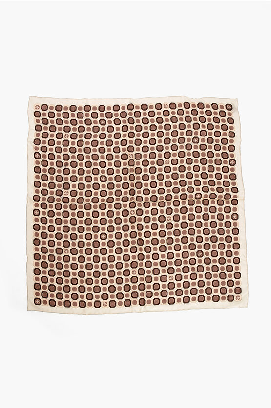 Celine Patterned Silk Foulard