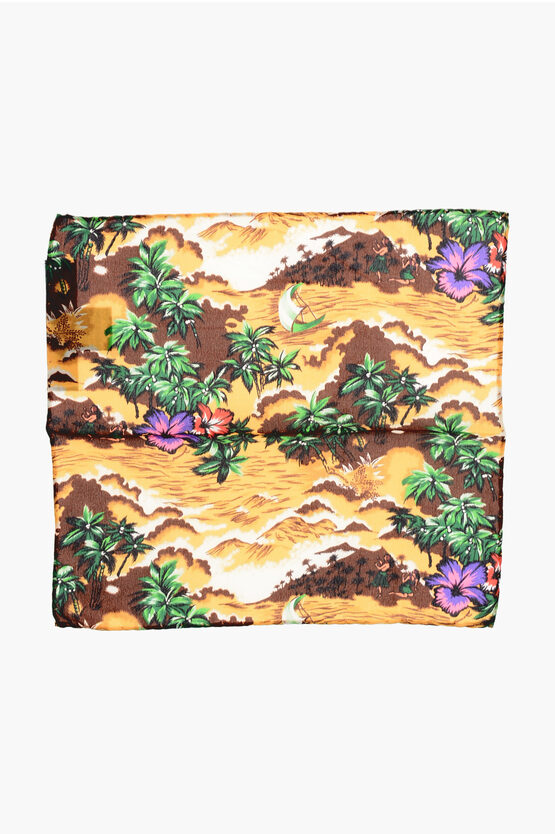 Dsquared2 Patterned Silk Pocket Square