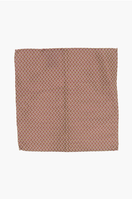 Patterned Silk Pock… - image