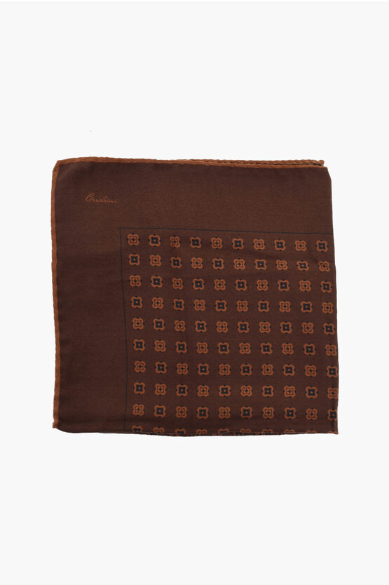 Patterned Silk Pock… - image