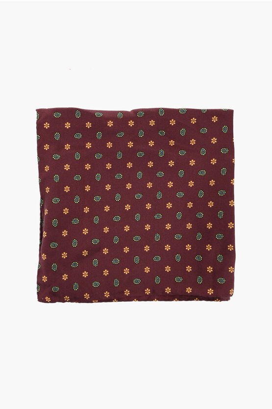 Patterned Silk Pock… - image