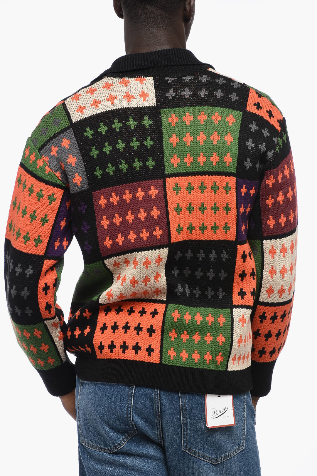 Awake New York Patterned Sweater with Zip Closure men - Glamood Outlet