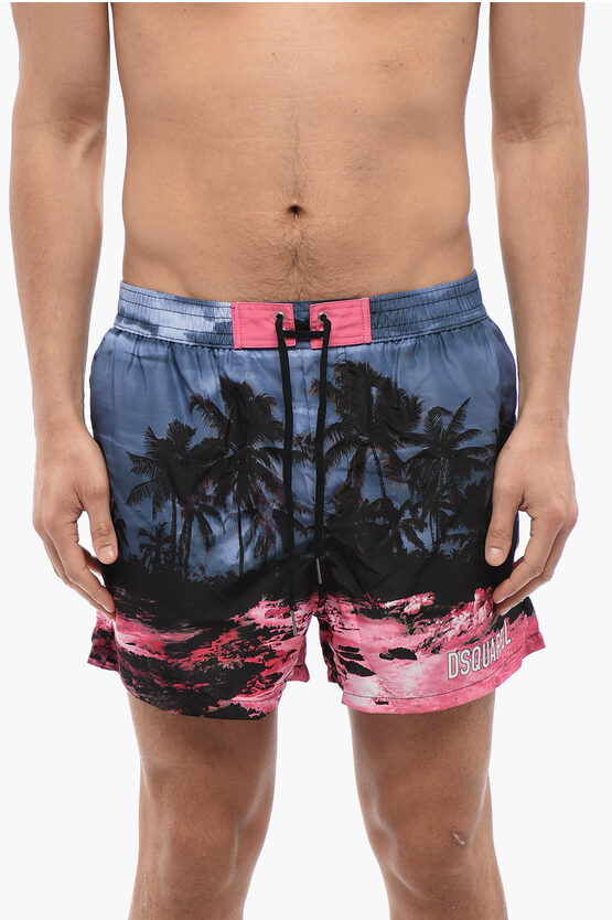 Dsquared2 Graphic-print Swim Shorts