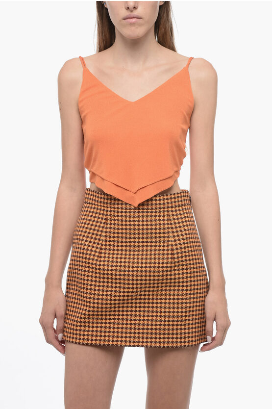 Shop Loewe Paula's Ibiza Double-layered Top With Decorative Tie