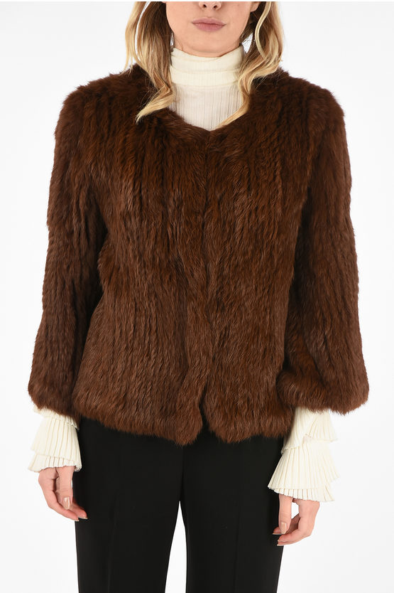 Ponzo In Pelliccia Di Coniglio Vera - Loose Fit, Elegante Per Occasioni Formali E Casual - Foto 4