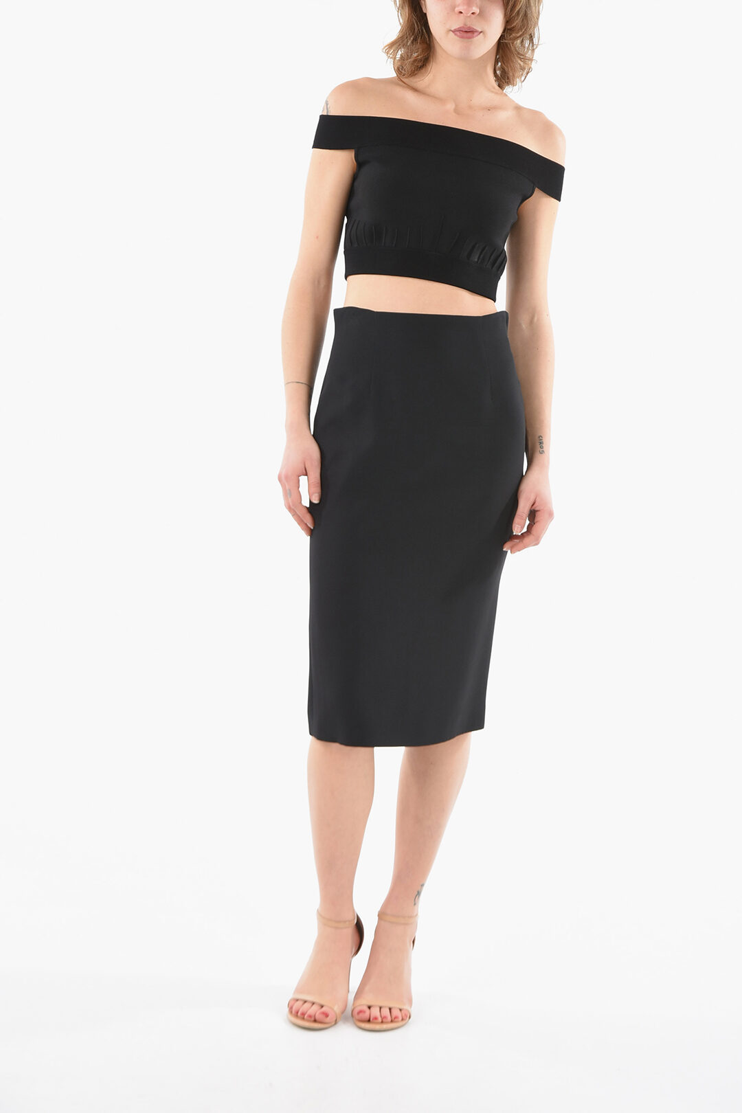 Alexander McQueen Pencil Skirt with Split women - Glamood Outlet