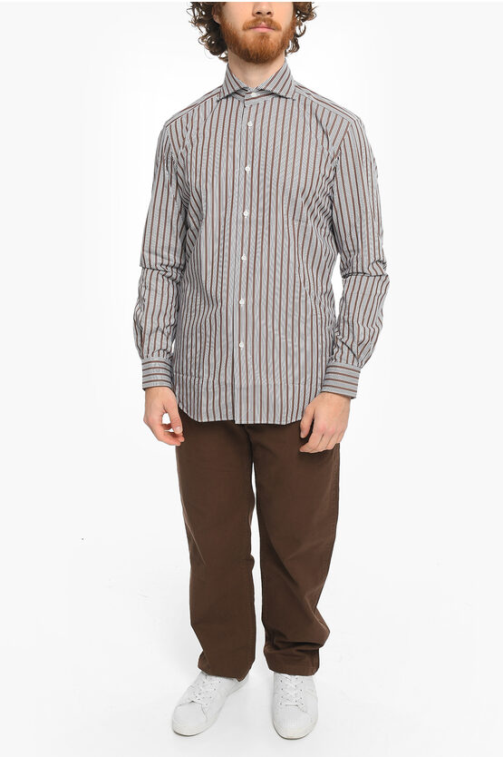 Alex Ingh Pencil Striped Spread Collar LEO CUSTOM Shirt men - Glamood ...