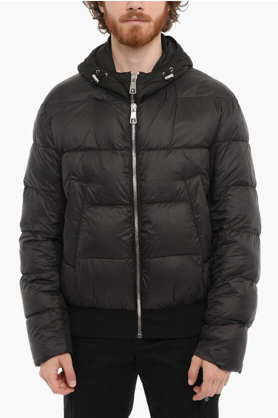 Neil Barrett Penfield Padded Bomber Jacket With Removable Chest Piece In Black
