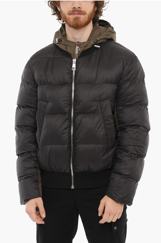 Neil Barrett Penfield Padded Bomber Jacket With Removable Chest Piece In Black