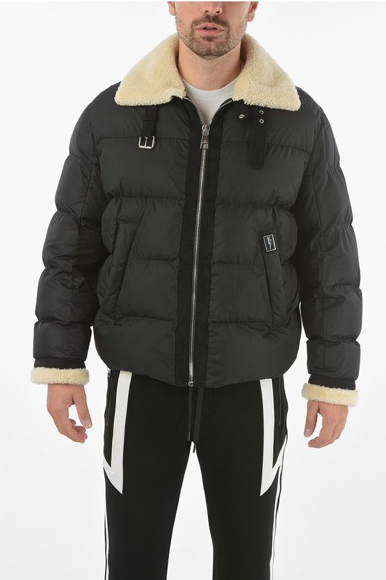 Neil Barrett Penfield X  Padded Puffer With Faux-fur Collar In Black