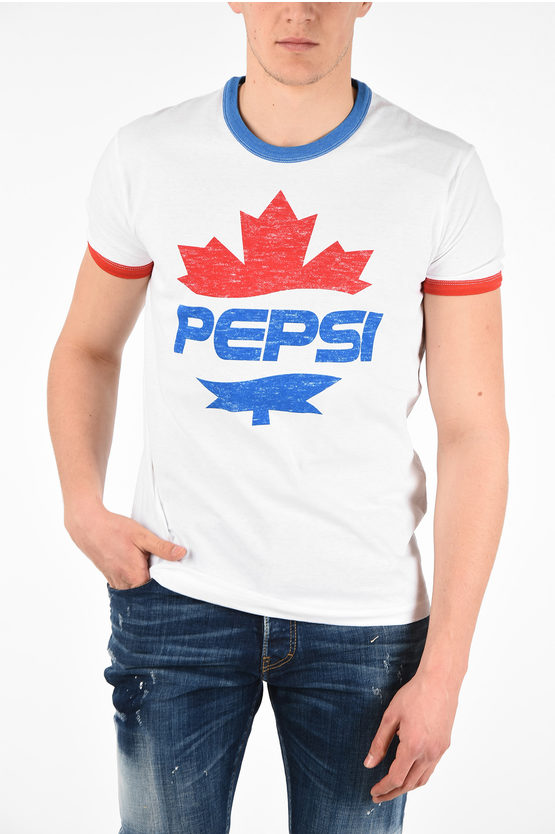 Dsquared2 PEPSI printed FAT DAN FIT T-shirt men - Glamood Outlet