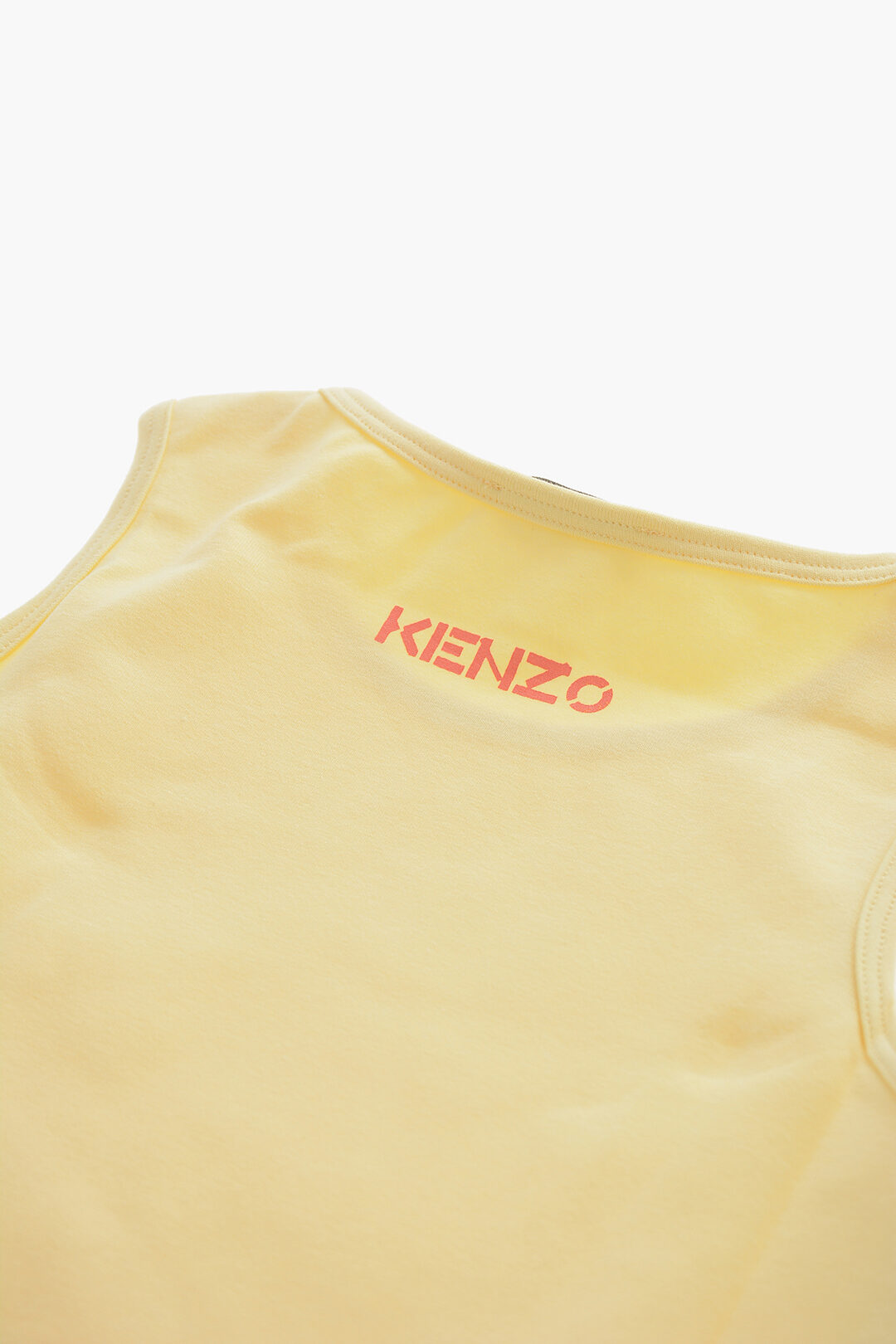 Kenzo Kids Perforated in Dress with Removable Inner Petticoat
