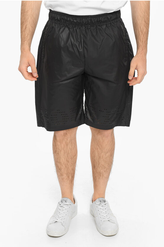 032c Perforated Detail 3 Pockets Shorts In Black