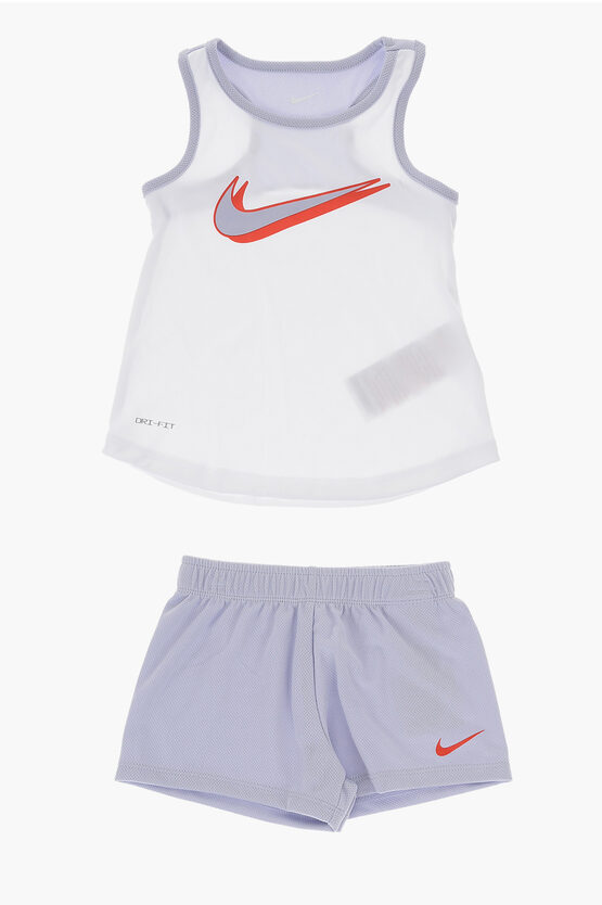 Nike Kids' Perforated Shorts And Tank Top Set In Multi