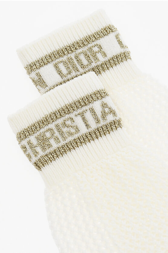 Dior Perforated Socks with Lurex Detail women - Glamood Outlet