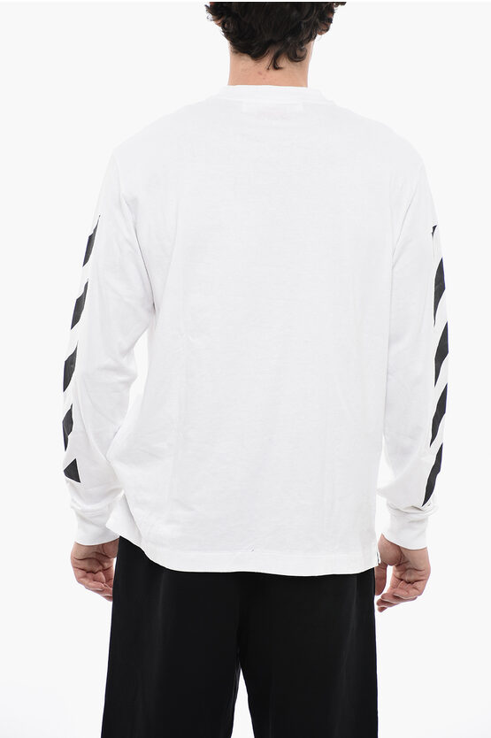 【Off-White】Slim Fit Scrumble Diag Short Sleeve T-shirt OFF-WHITE Scribble Diag S/S Tee Black Men's - US