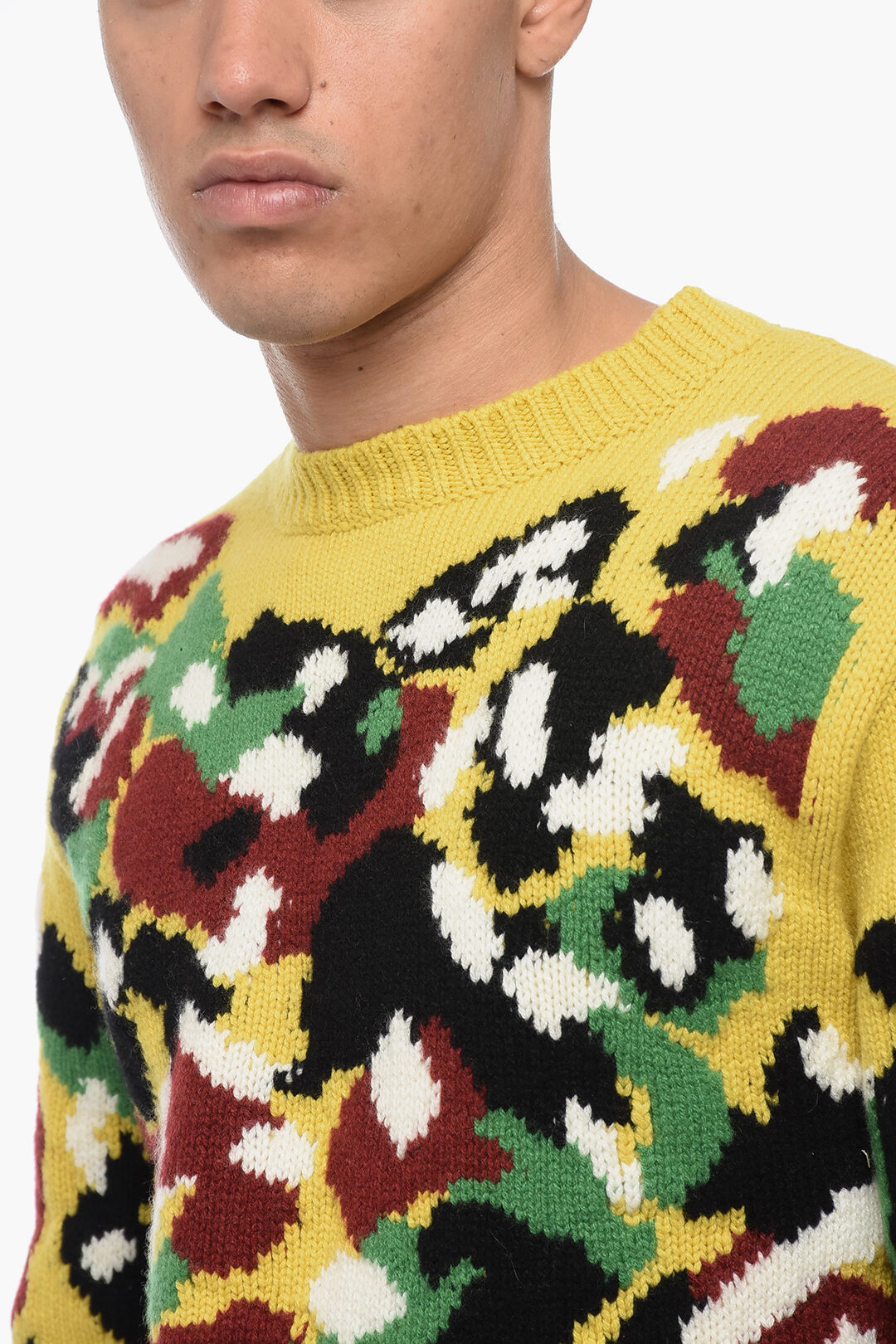 Dior PETER DOIG Camouflage Patterned Cashmere Pullover men Dior PETER DOIG Camouflage Patterned Cashmere Pullover men