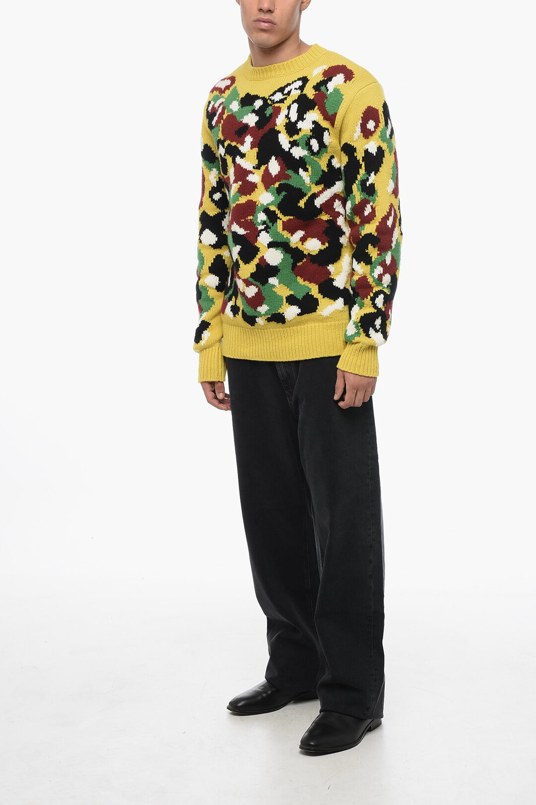 Dior PETER DOIG Camouflage Patterned Cashmere Pullover men Dior PETER DOIG Camouflage Patterned Cashmere Pullover men