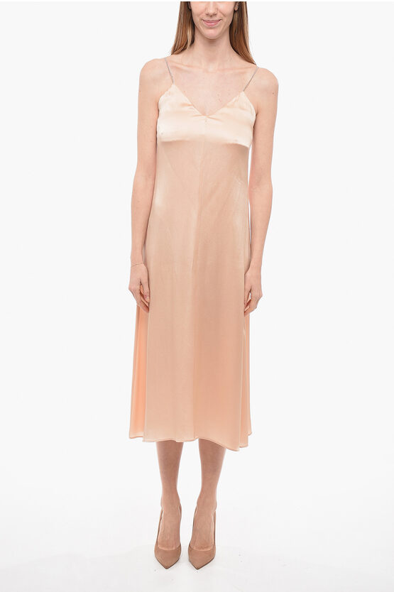 Shop Fabiana Filippi Petticoat Dress With Jewel Straps
