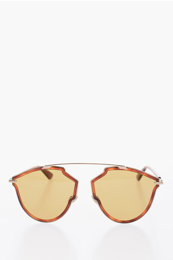 Dior Phantos So Real Rise Sunglasses With Colored Lenses In Brown