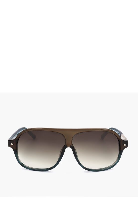 LINDA FARROW PHILLIP LIM AVIATOR SUNGLASSES WITH GRADIENT LENSES