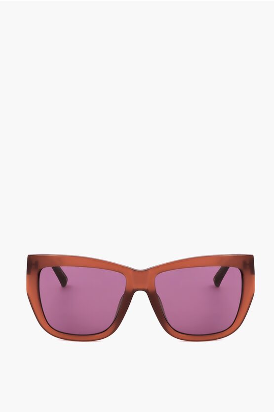 LINDA FARROW PHILLIP LIM RECTANGULAR SUNGLASSES WITH SEE THROUGH FRAME