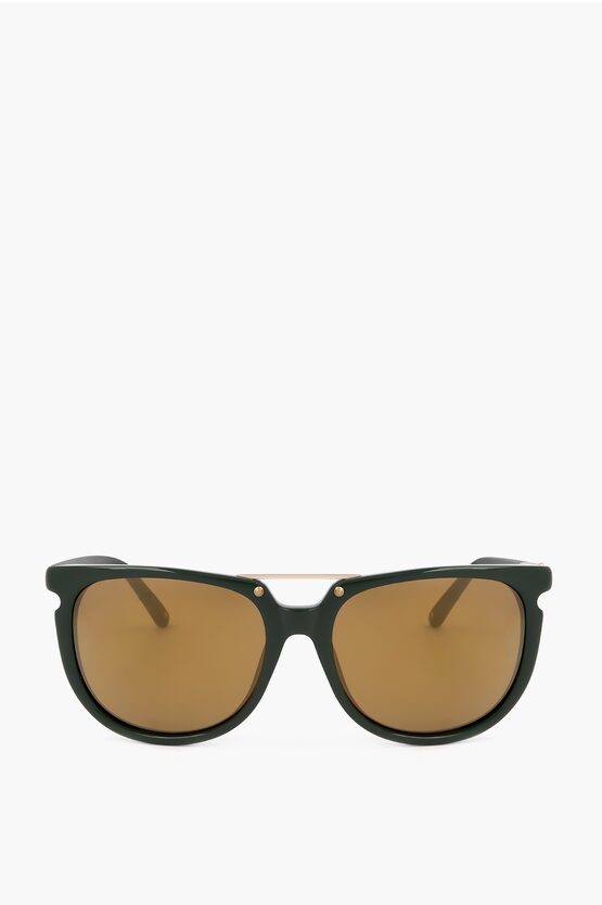 Linda Farrow Phillip Lim Wayfarer Sunglasses With Metal Bridge