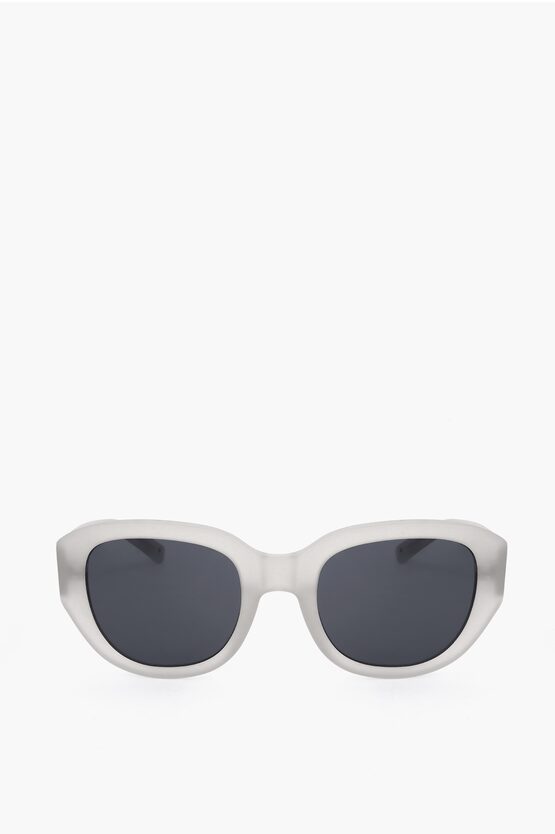 LINDA FARROW PHILLIP LIM WAYFARER SUNGLASSES WITH SEE THROUGH FRAME