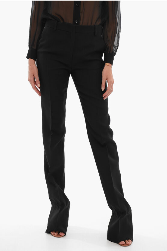 Valentino Pink Pp Regular Fit Trousers In Black