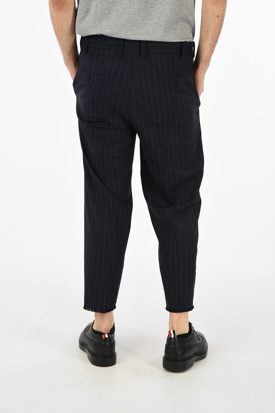 Neil Barrett Pinstripe Pants with Pinces men - Glamood Outlet
