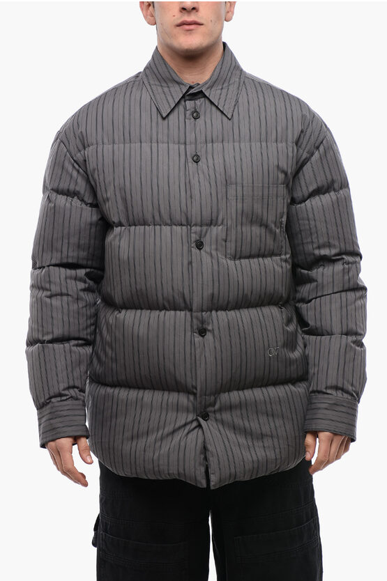 Off-white Ow Cot Stripe Overshirt