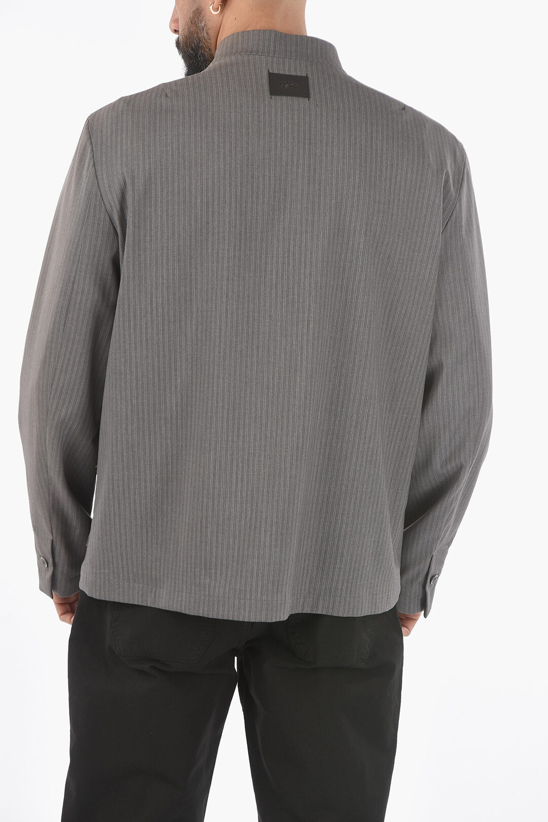 Ixos Pinstriped Jacket BENI with 4 Buttons and Patch Pockets men ...